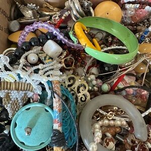 1/4 Pound Vintage 60’s to Present, Jewelry/Crafting Lot.